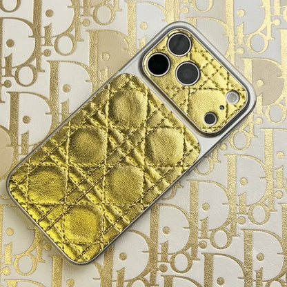 Dior Luxury Leather Phone Case for iPhone 14-18 Pro & Pro Max
