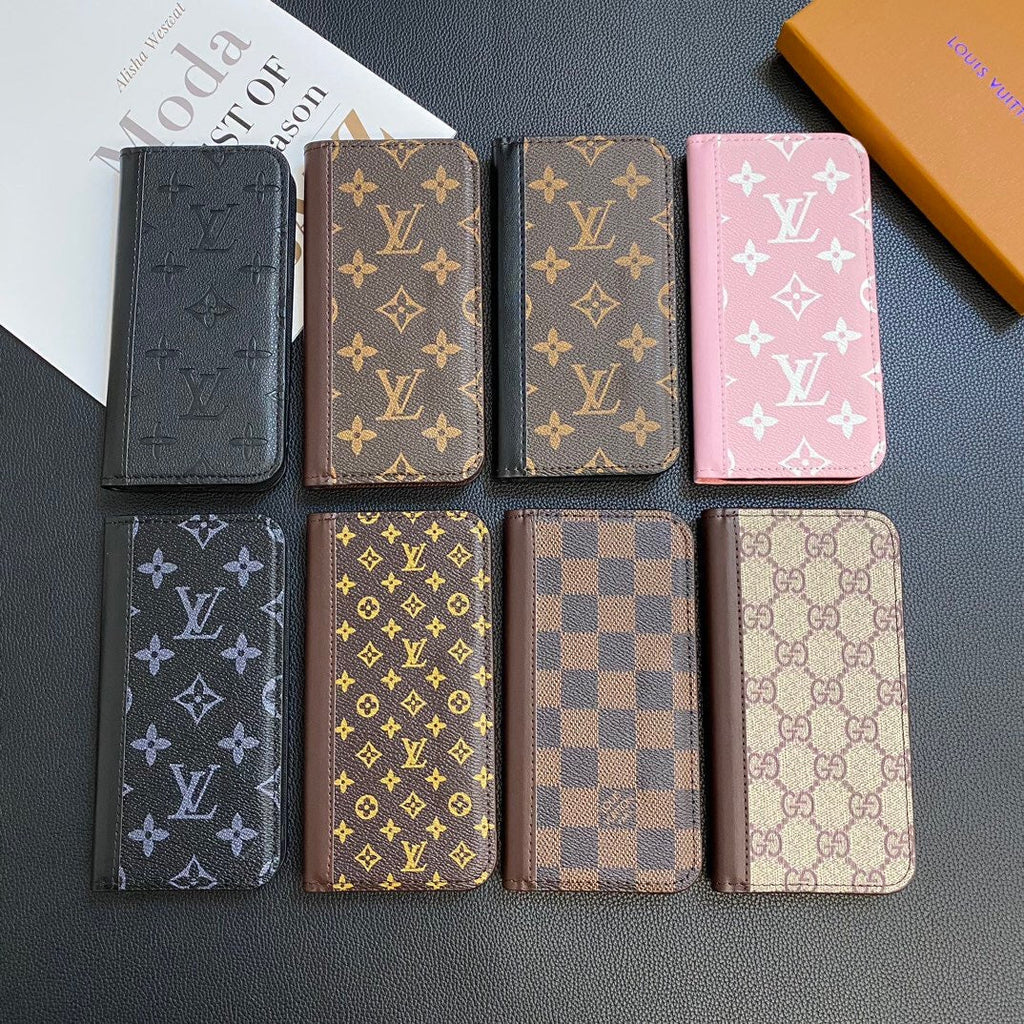 MONOGRAM LEATHER CARD COVER GALAXY CASE FOR SAMSUNG Roxy New