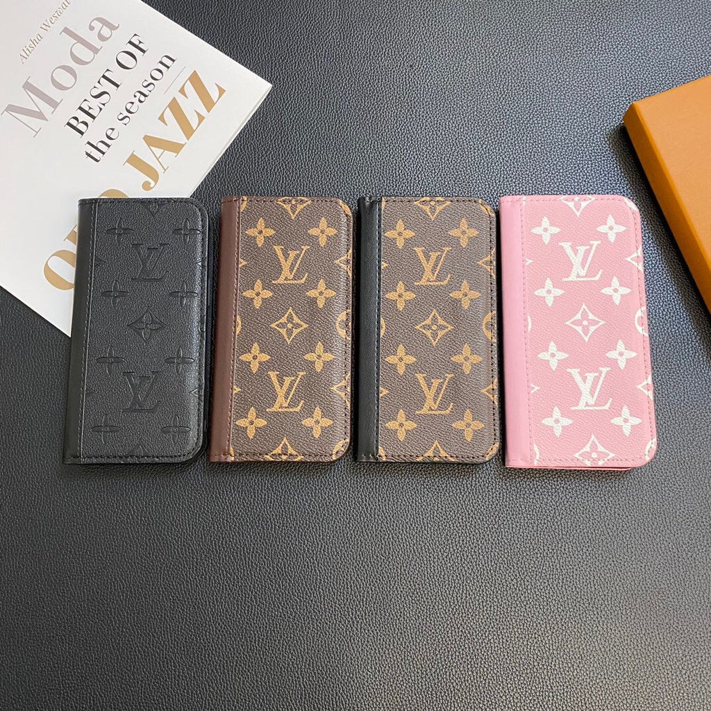 MONOGRAM LEATHER CARD COVER GALAXY CASE FOR SAMSUNG Roxy New