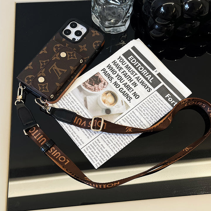 Lou Card Bag Chain Brown iPhone Case Roxy New 2