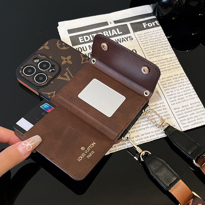 Lou Card Bag Chain Brown iPhone Case Roxy New 2