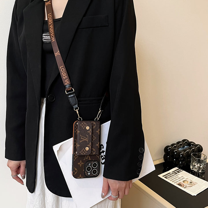 Lou Card Bag Chain Brown iPhone Case Roxy New 2