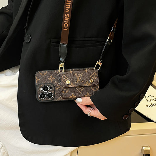 Lou Card Bag Chain Brown iPhone Case Roxy New 2