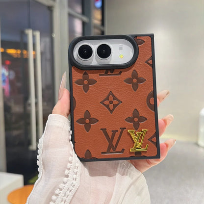 Luxury Louis Vuitton Embossed Floral Monogram Case for iPhone Duo