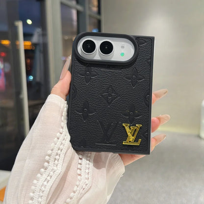 Luxury Louis Vuitton Embossed Floral Monogram Case for iPhone Duo