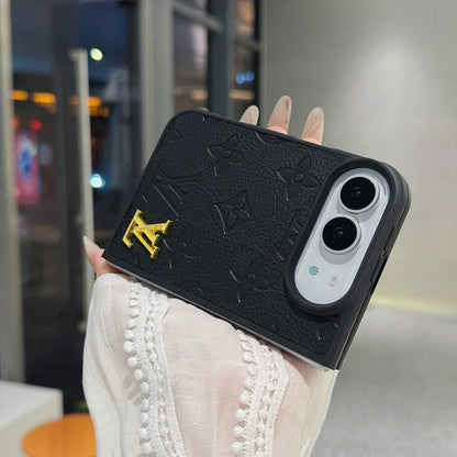 Luxury Louis Vuitton Embossed Floral Monogram Case for iPhone Duo