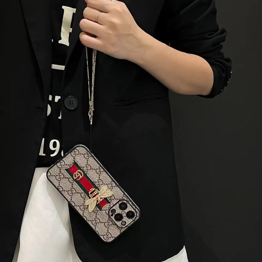 Bee Trendy Phone Case For iPhone With Hand Holder Roxy New 2