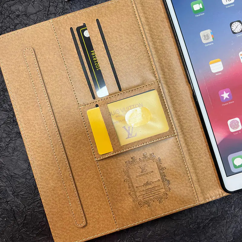 Samsung Galaxy Tab|Luxury Case Canvas Monogram Leather Fresh Summer Theme Pattern Roxy New