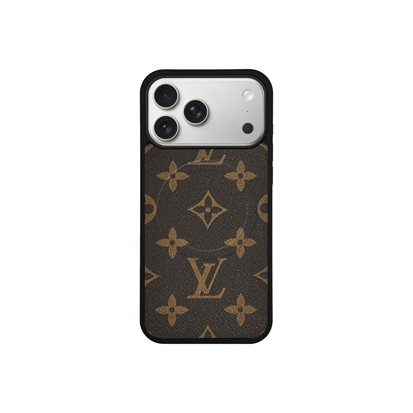 Brown Monogram MagSafe Case for iPhone 12-17 Series