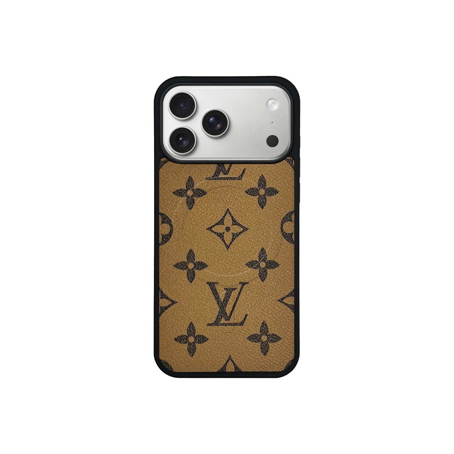 Brown Monogram MagSafe Case for iPhone 12-17 Series