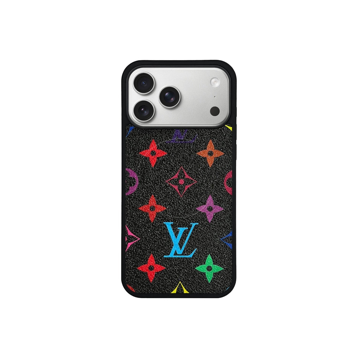 LV Black Multi-Color Monogram MagSafe Case for iPhone 12-18 Pro & Pro Max
