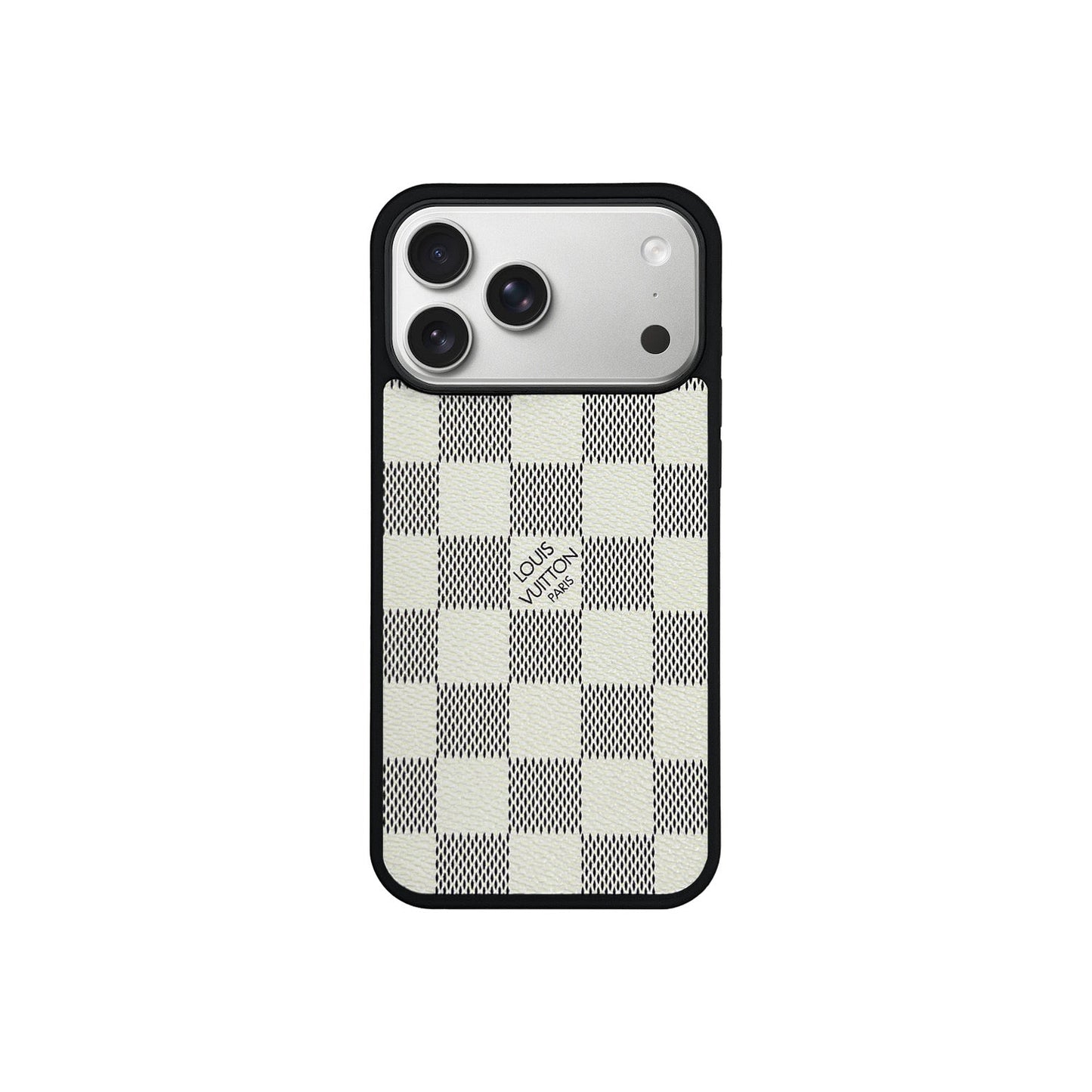 LV White Classic MagSafe Case for iPhone 12-17 Series