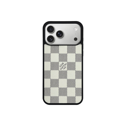 LV White Classic MagSafe Case for iPhone 12-18 Pro & Pro Max