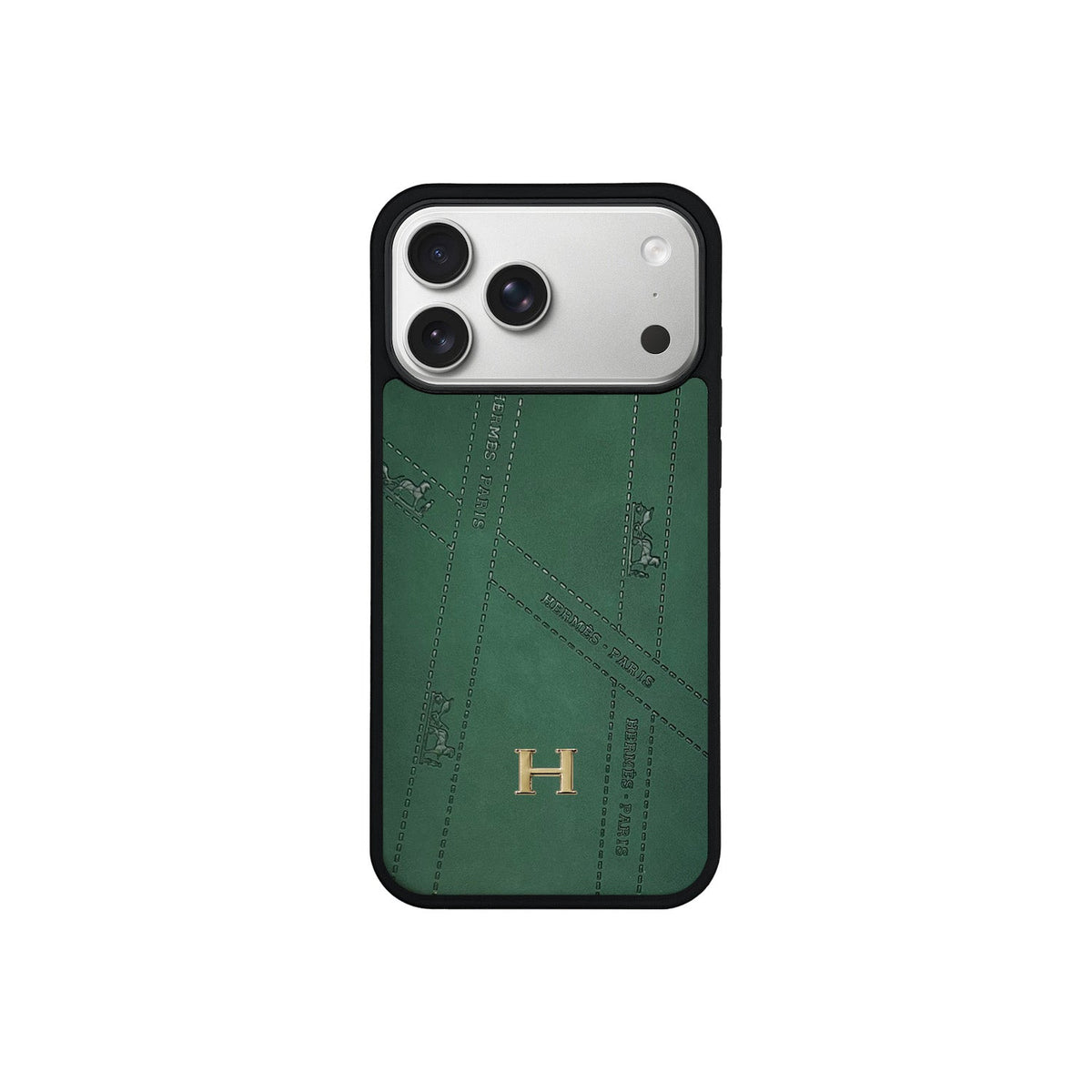 HRM Leather Minimalist Case with Contrast Border