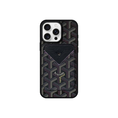 GYD Vintage Leather Case Magsafe Card-Holder For iPhone 12-17