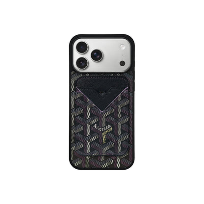 GYD Vintage Leather Case Magsafe Card-Holder For iPhone 12-17