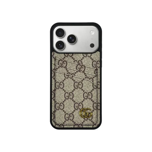 GG Classic Luxury Card Bag Case for iPhone 12-18