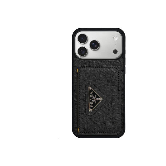 Luxury Phone Case Logo Card Holder & Lanyard For iPhone 13-18 Pro & Pro Max