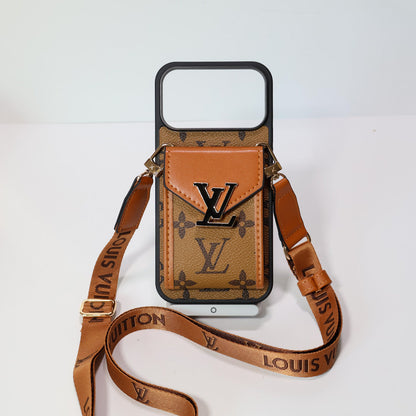 LV Crossbody Phone Case For iPhone 12-17 Series
