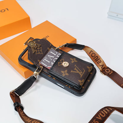 LV Crossbody Phone Case For iPhone 12-17 Series