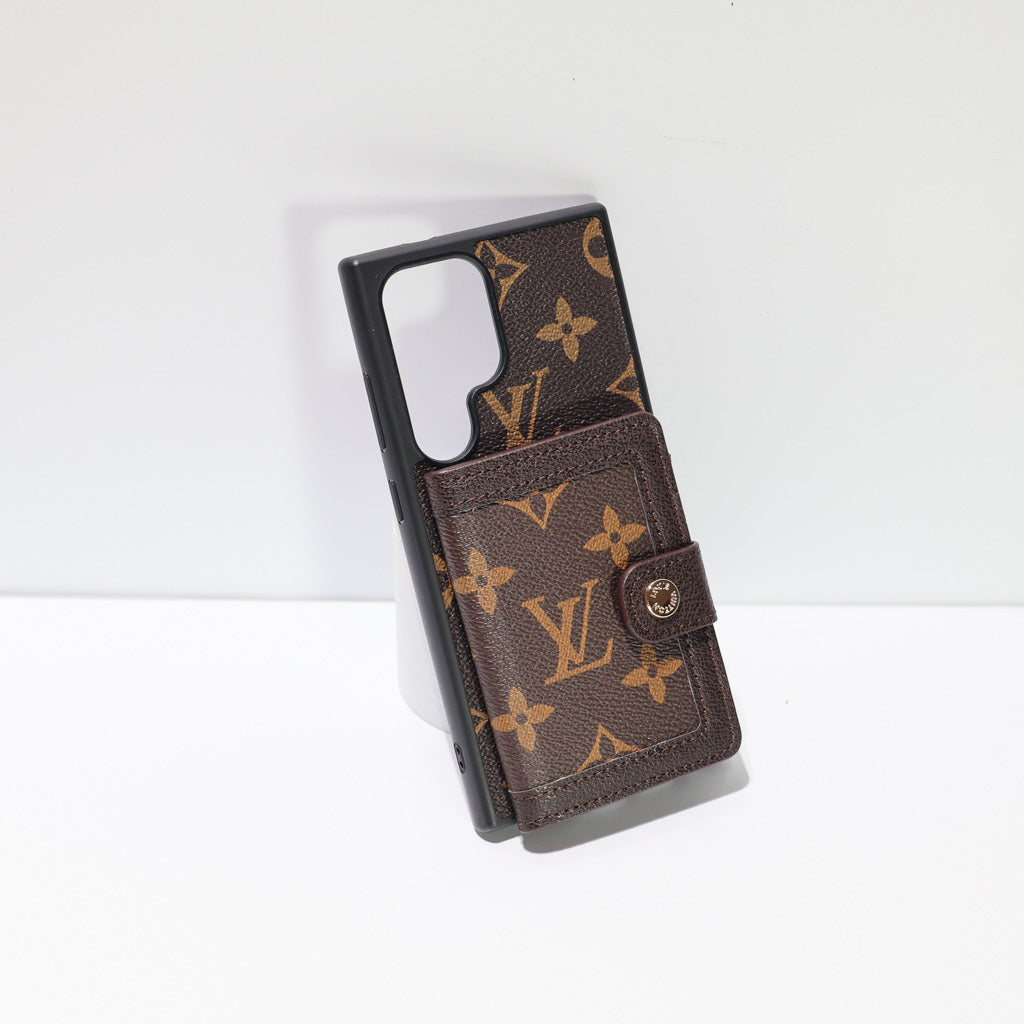 Leather Louis Vuitton Designer Wallet Phone Case for Samsung Galaxy S22-25 Series