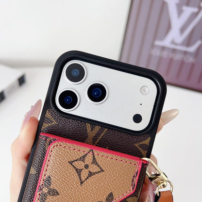Luxury Leather Wallet Card Holder Phone Case For iPhone 13-17