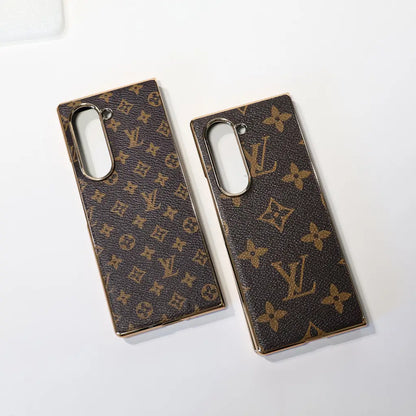 LV Monogram Slim Luxury Case for Samsung Z Fold 3-7
