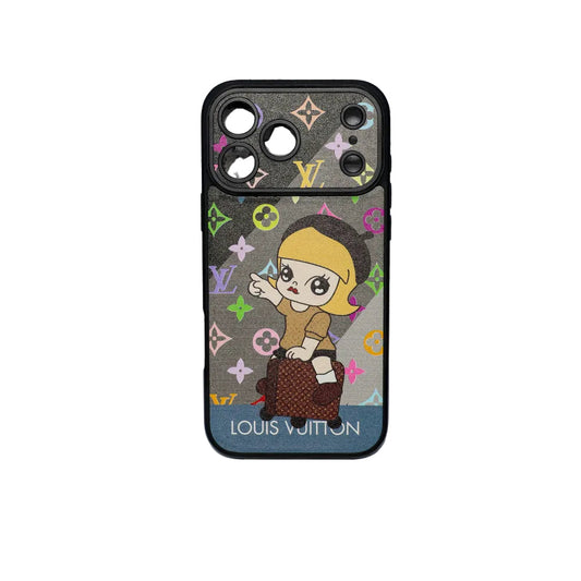 Luxury Monogram Anime Style Case for iPhone 13-17