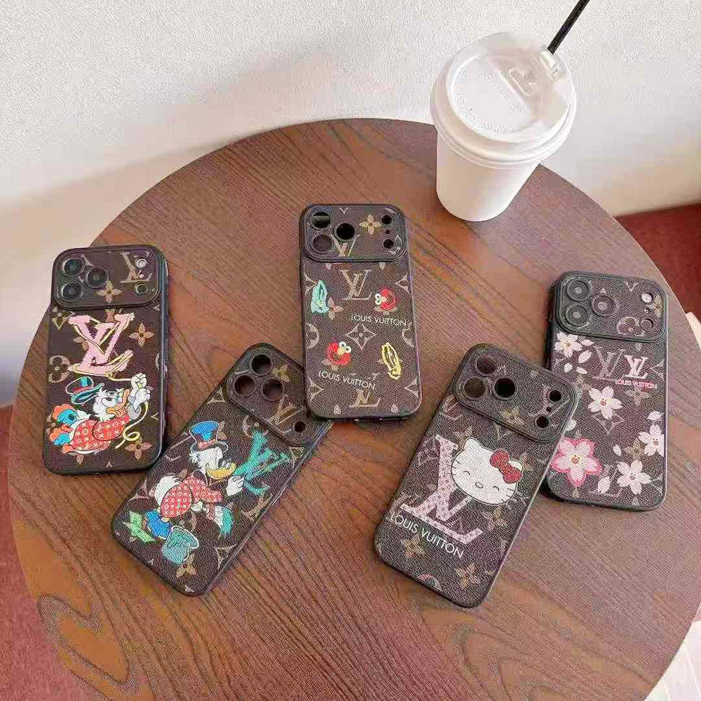 Louis Vuitton x Character Collaboration Monogram Phone Case for iPhone 14-17 Series