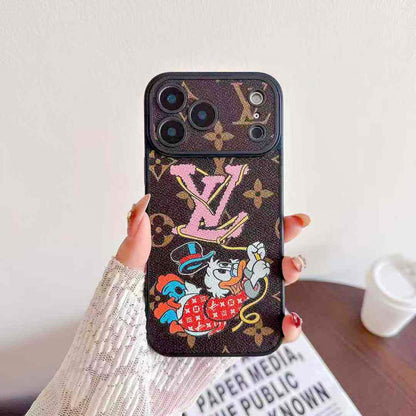 Louis Vuitton x Character Collaboration Monogram Phone Case for iPhone 14-17 Series