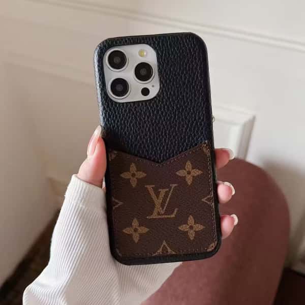 Leather Card Slot Case For iPhone 16 15 14 Case Roxy New 2