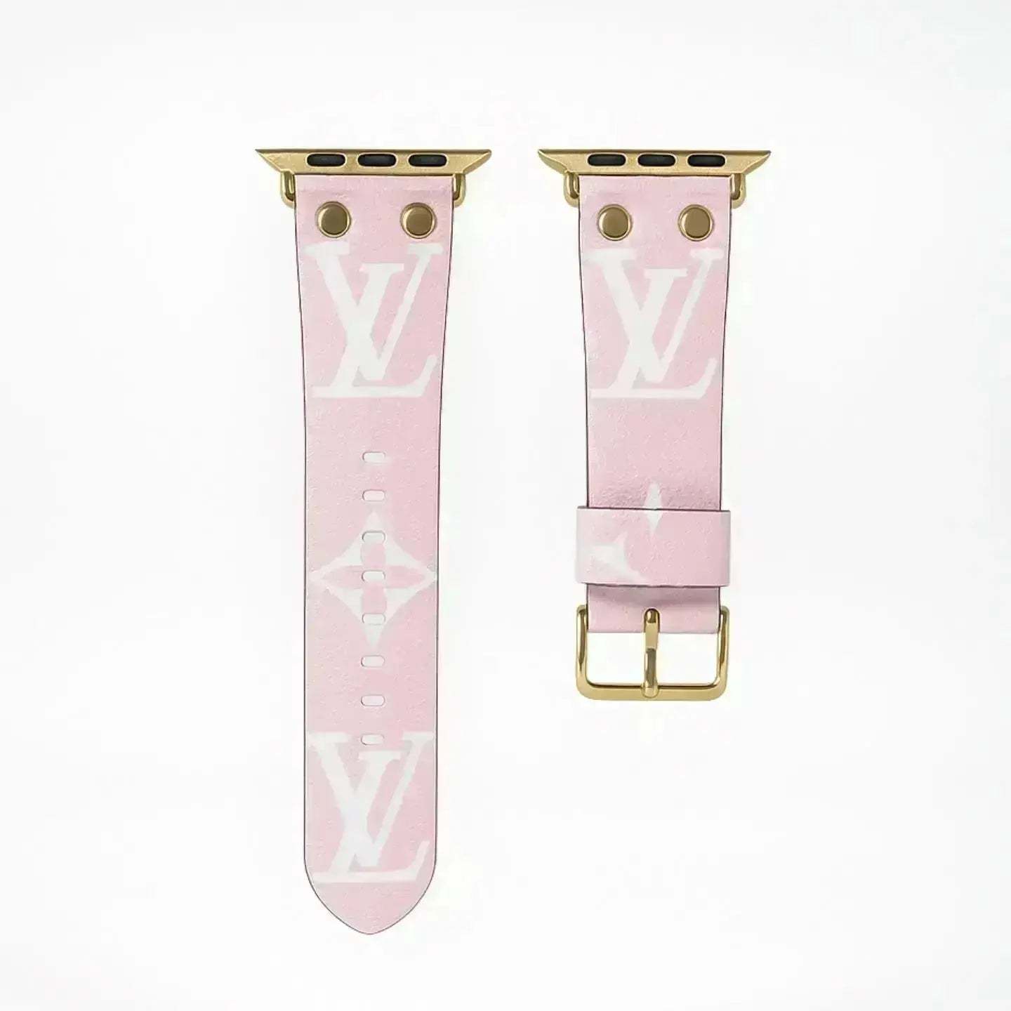 Louis Vuitton Apple Watch Band Monogram with Gold