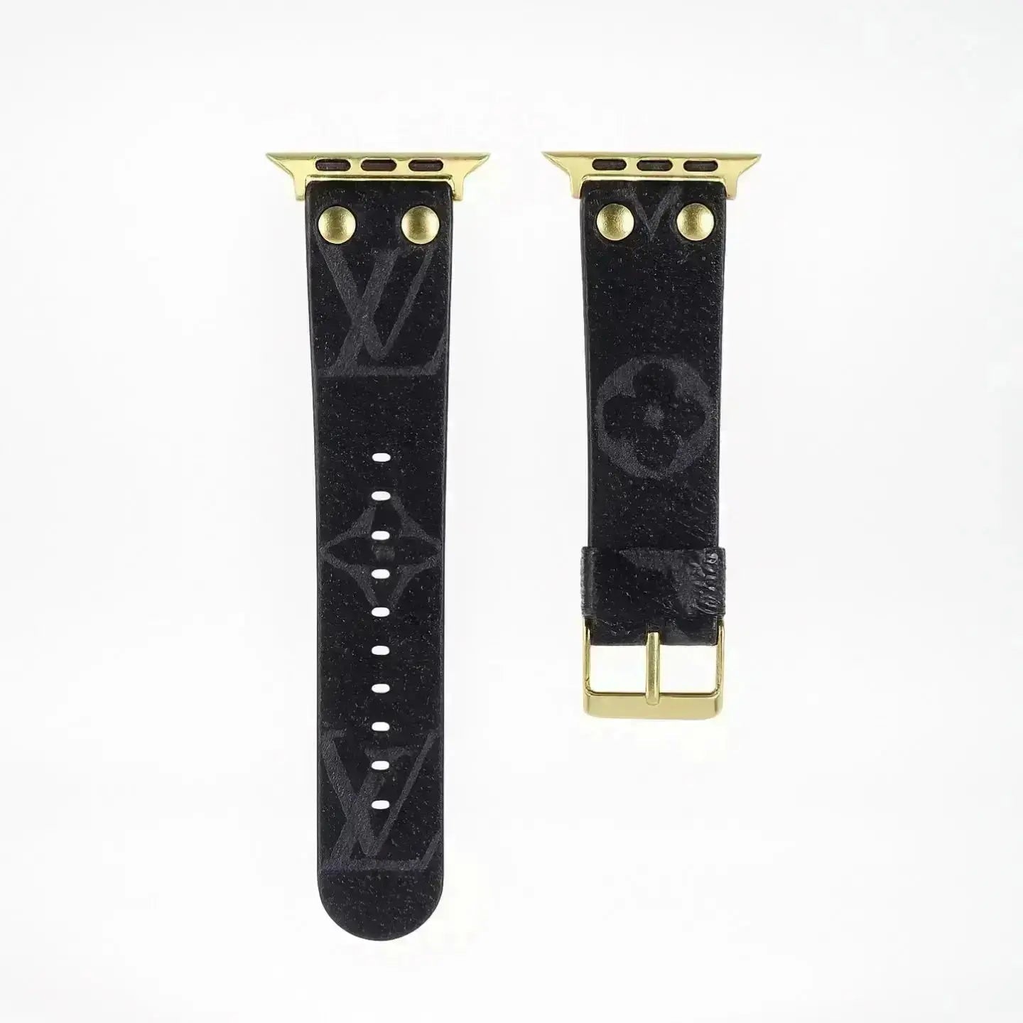 Louis Vuitton Apple Watch Band Monogram with Gold