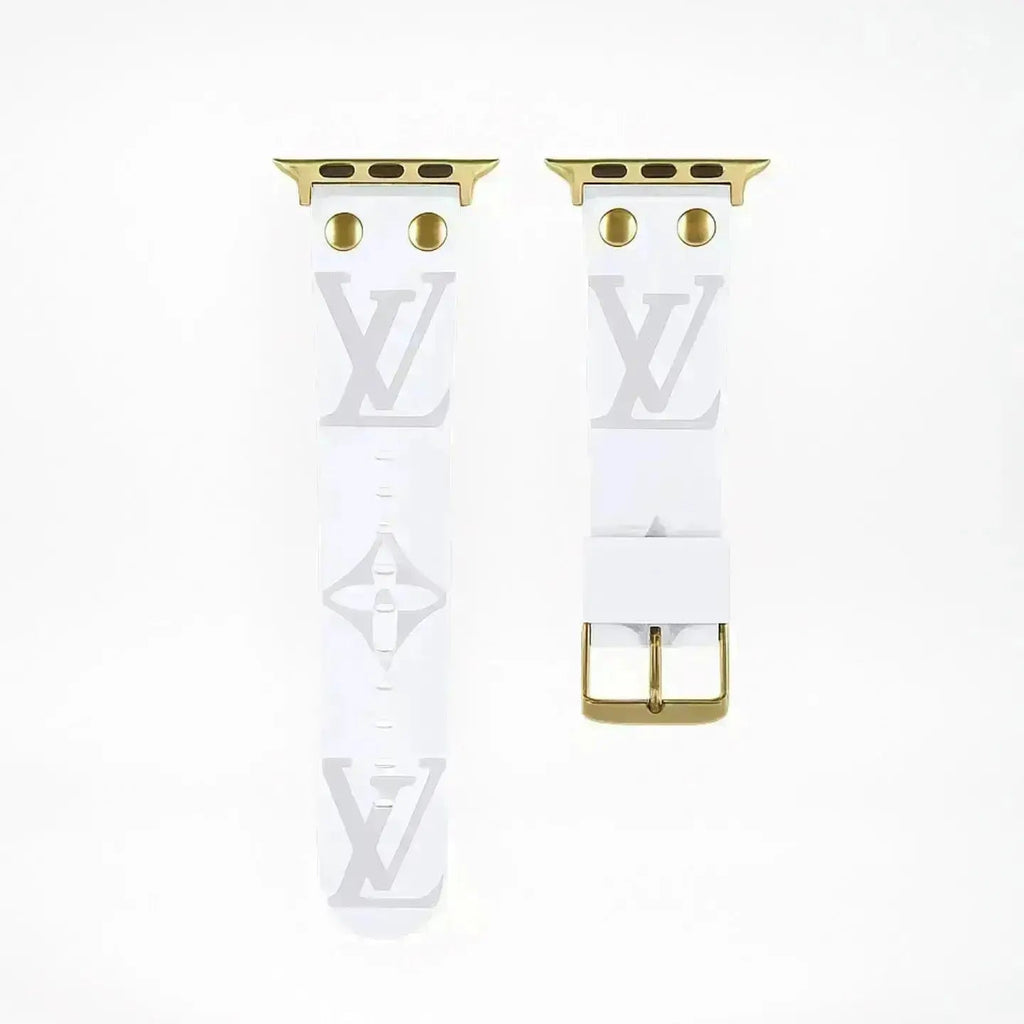 Louis Vuitton Apple Watch Band Monogram with Gold