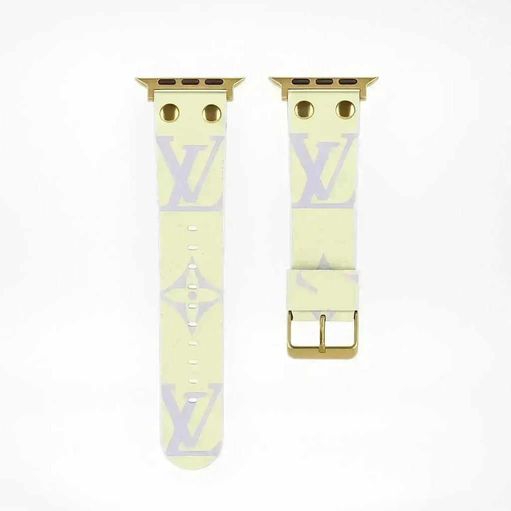 Louis Vuitton Apple Watch Band Monogram with Gold