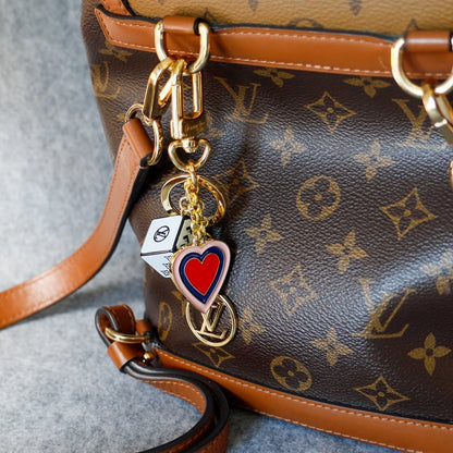 Luxury Designer Key Chain Fortune Cube Bag Charm