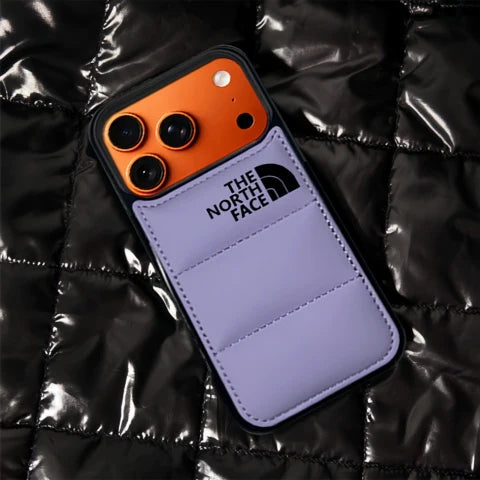 Trendy North Face Puffer Phone Case | iPhone 12-17