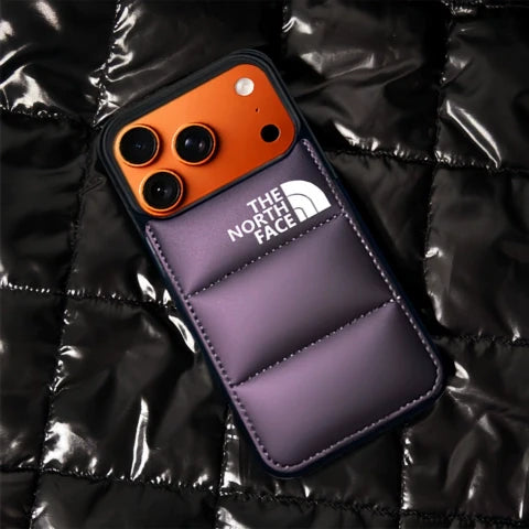 Trendy North Face Puffer Phone Case | iPhone 12-17
