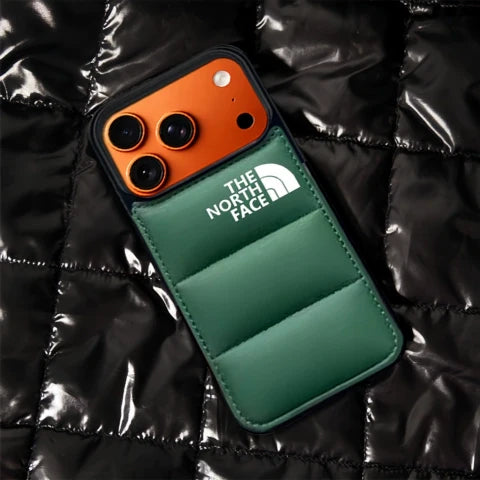 Trendy North Face Puffer Phone Case | iPhone 12-17