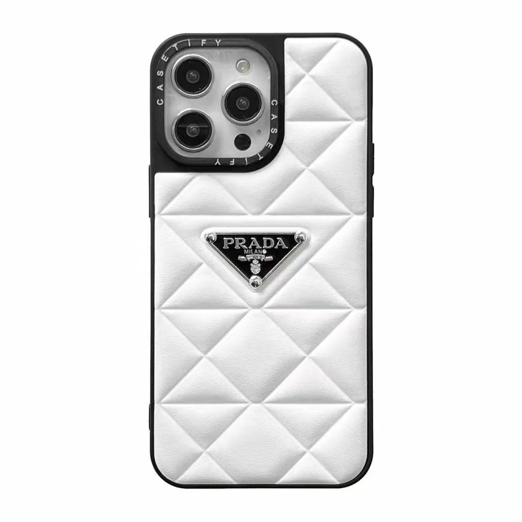PD Diamond Goose Down Metal Triangle Label iPhone Case Roxy New 2