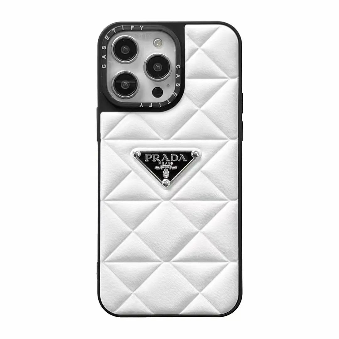 PD Diamond Goose Down Metal Triangle Label iPhone Case Roxy New 2