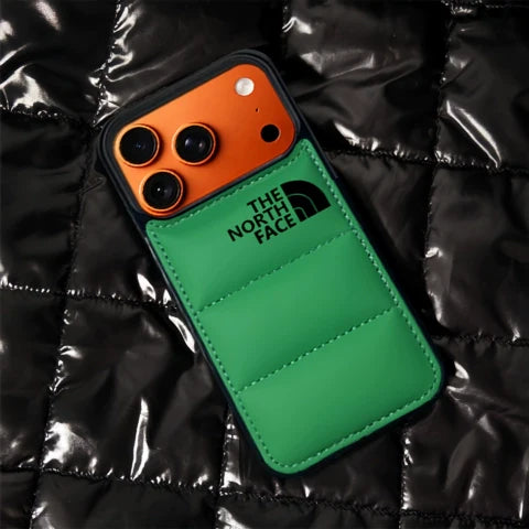 Trendy North Face Puffer Phone Case | iPhone 12-17