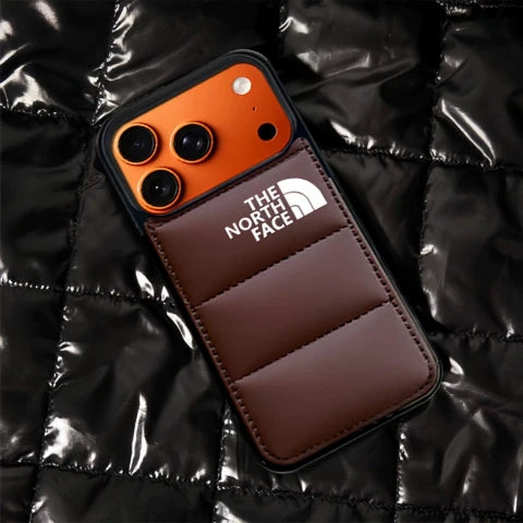 Trendy North Face Puffer Phone Case | iPhone 12-17