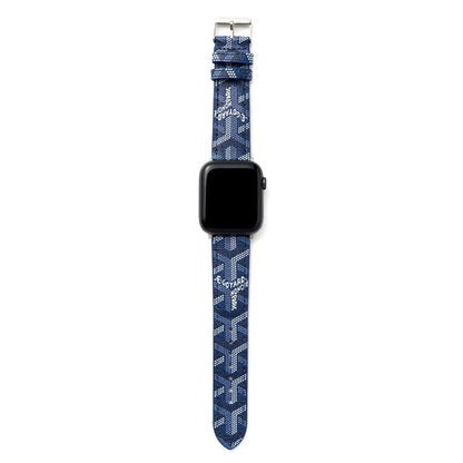 Luxury Blue GYD Monogram Watch Strap for Apple Watch