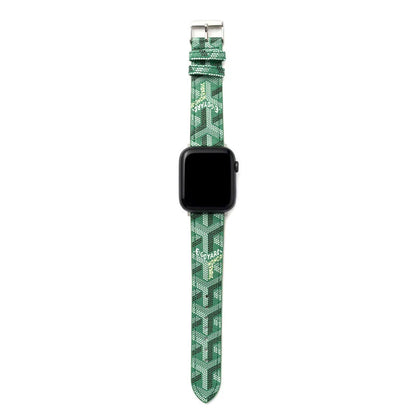 Luxury Green GYD Monogram Watch Strap for Apple Watch