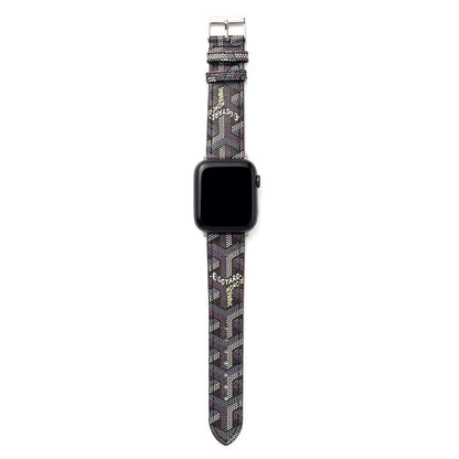 Premium Black GYD Monogram Watch Strap for Apple Watch