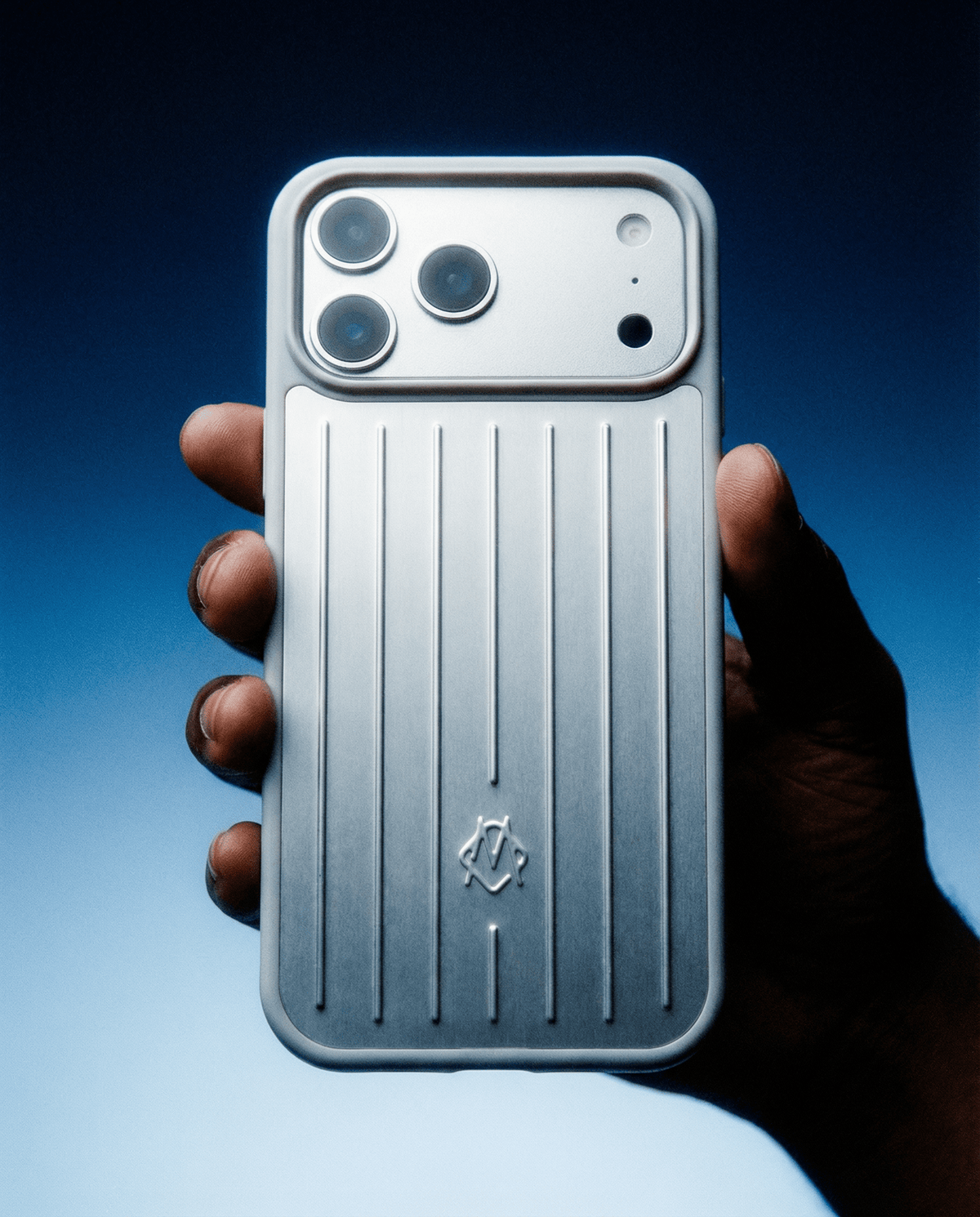 Luxurious Vertical Groove Burgundy iPhone Case – Shockproof Ribbed Cover