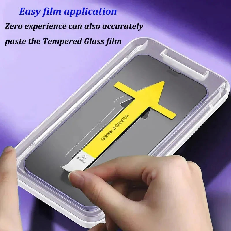 1-2Pc 8K High End Tempered Glass For iPhone Series Screen Protector With Alignment Mounting Cover theroxymob