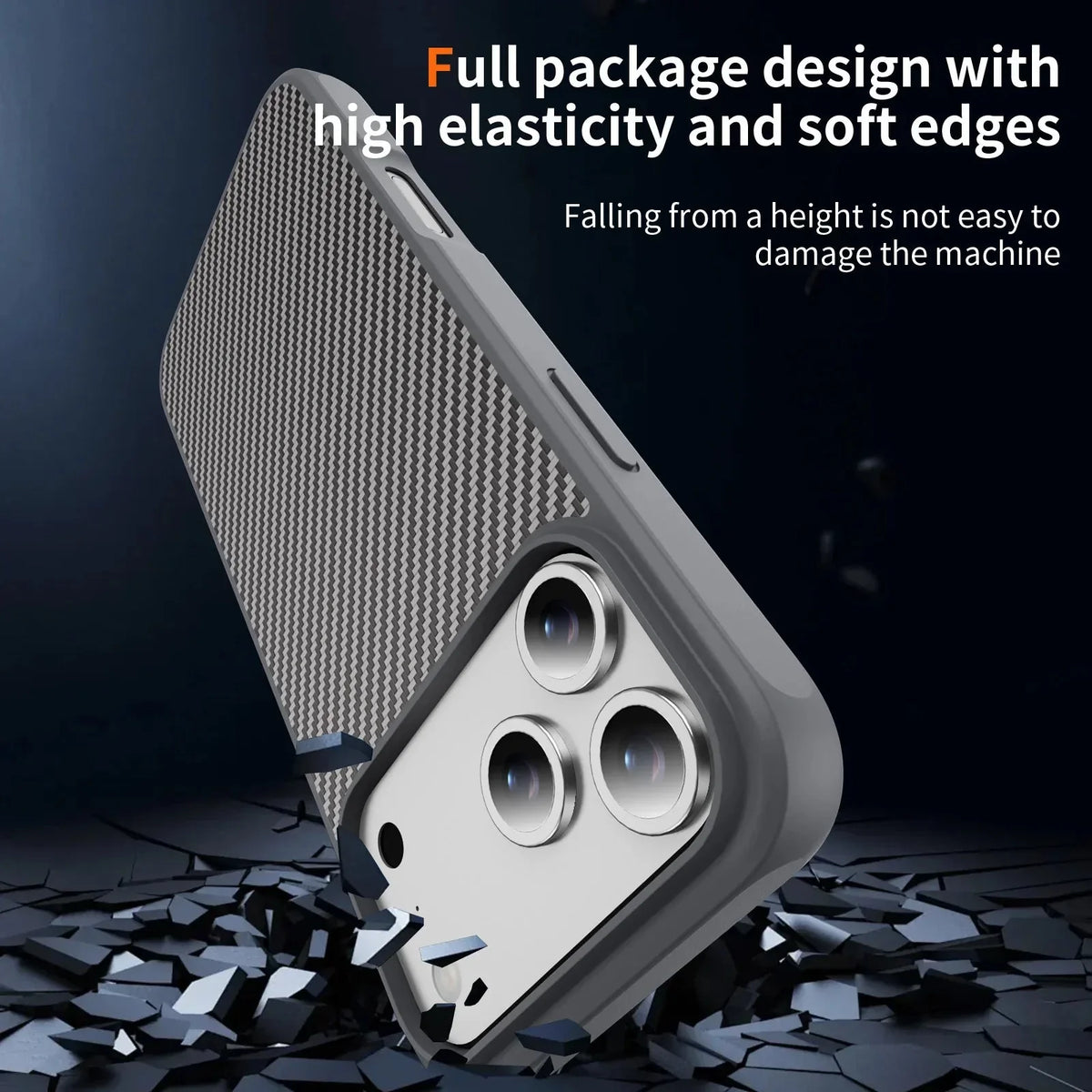 Thin Carbon Fiber Texture Magnetic Hard Case For Magsafe For iPhone 17 /16 /15 /14 THEROXYMOB