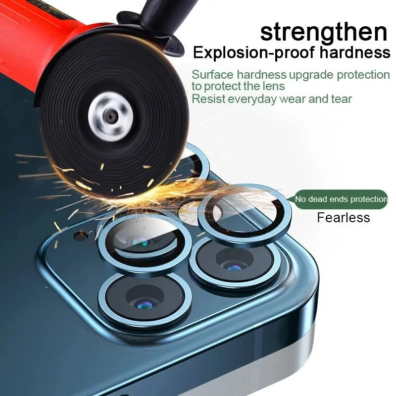 Titanium Alloy Camera Protector for IPhone 14 13 12 - theroxymob